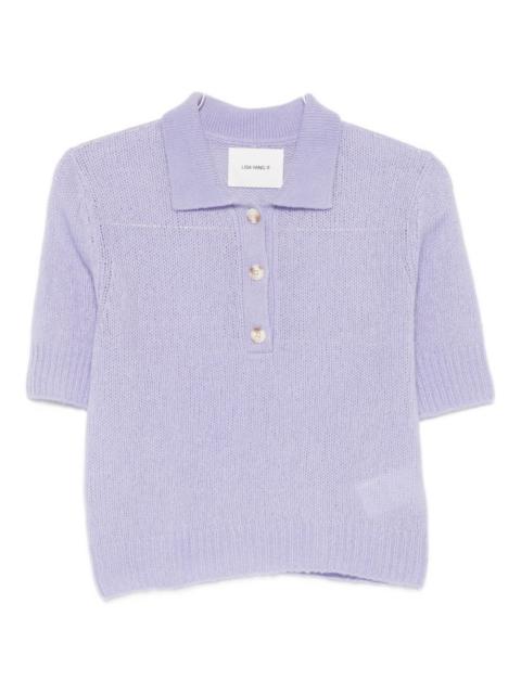 LISA YANG Masy buttoned polo top