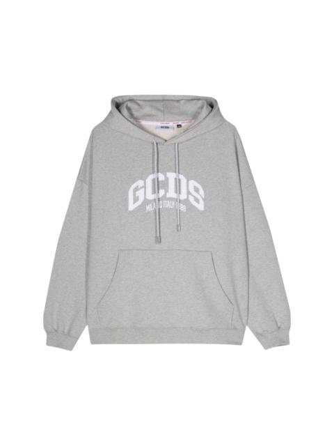 GCDS appliquÃ©-logo cotton hoodie