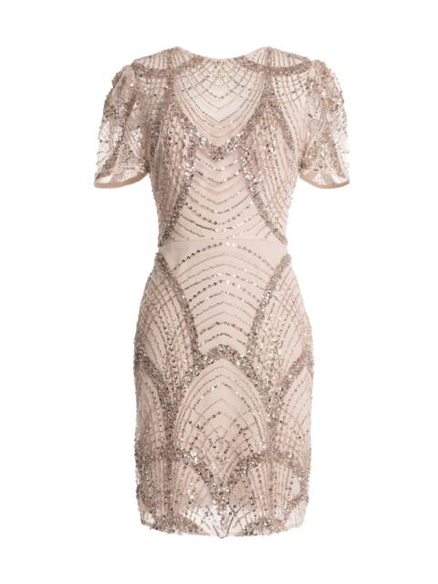 Dress The Population Women's Lee Embellished Body-Con Minidress - Rose Gold