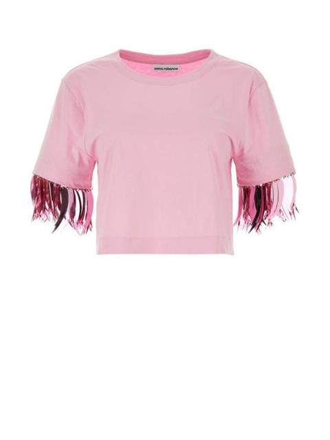 Paco Rabanne Pink cotton t-shirt
