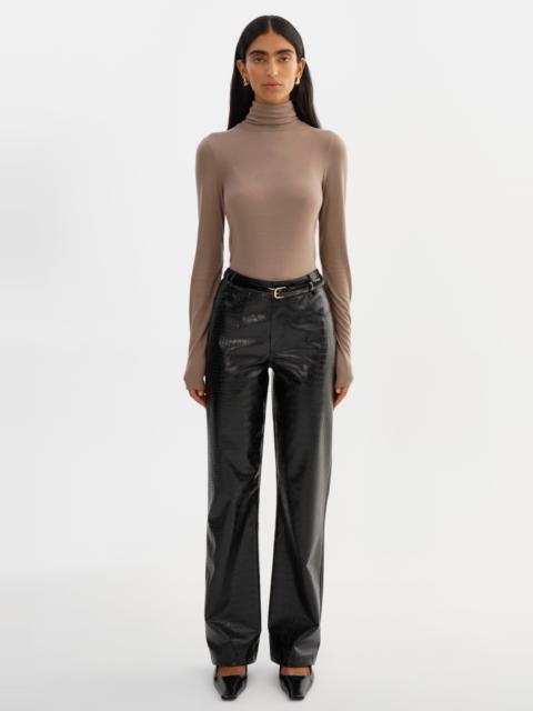 LAMARQUE FREJA | Faux Leather Croco Pants