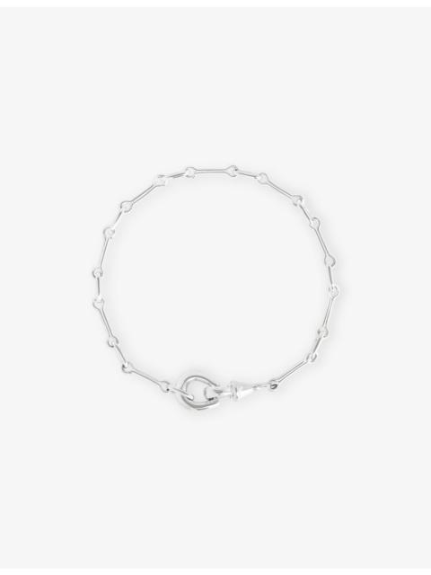 ASTRID & MIYU Link Hardware Rhodium-Plated Brass Chain Bracelet