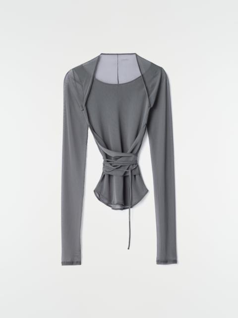 Lemaire BALLERINA WRAP TOP IN MESH JERSEY