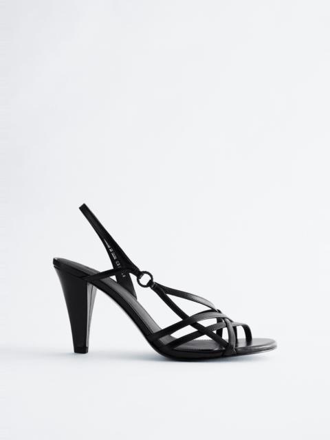 & Other Stories Leather Ring Sandals