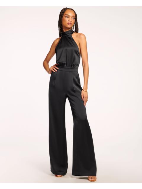 RAMY BROOK Tatiana Wide Leg Halter Jumpsuit