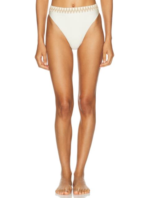 PatBO Jute Trim Bikini Bottom