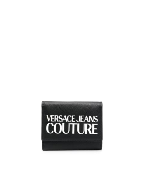 VERSACE JEANS COUTURE logo-plaque leather wallet