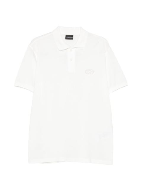 EMPORIO ARMANI logo-embroidered polo shirt