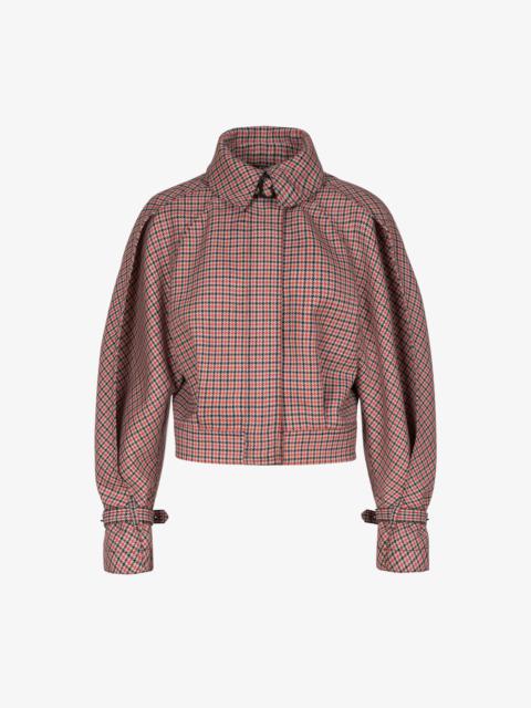 Givenchy Short trench in houndstooth wool