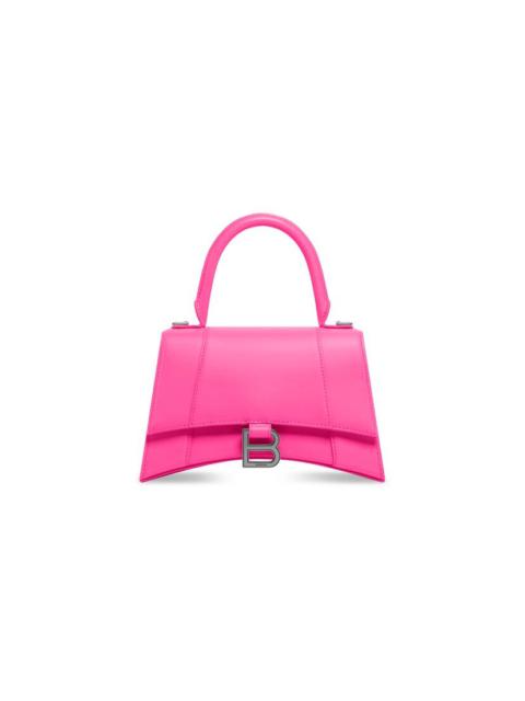 BALENCIAGA Women's Hourglass Small Handbag In Box in Fluo Pink