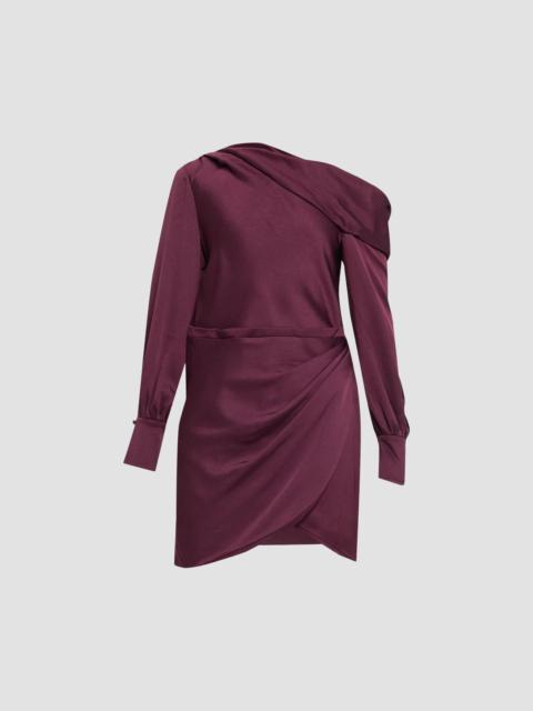 SIMKHAI Women's Cameron Draped Mini Dress - Fig