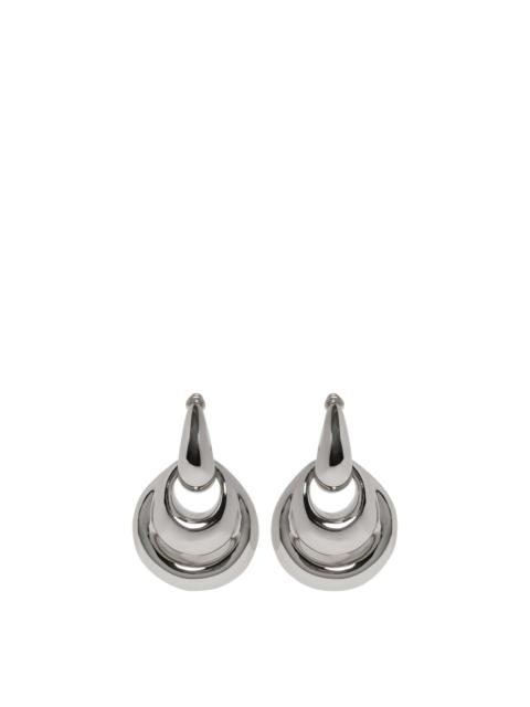 PANCONESI Silver Blow Up Drop Earrings