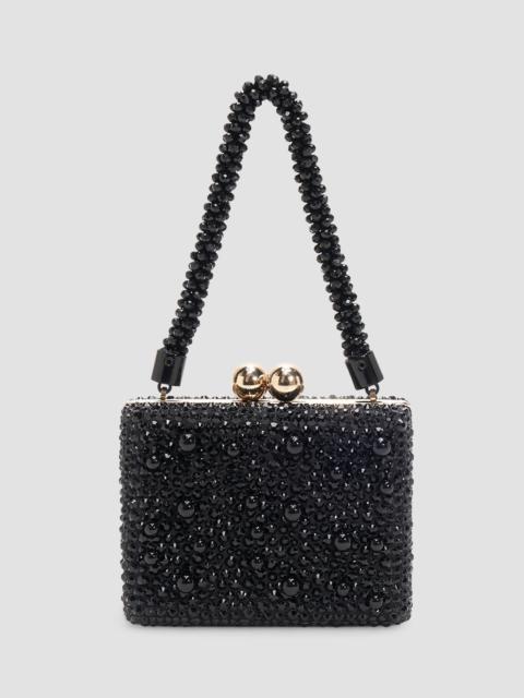 CAROLINA HERRERA Women's Greta Crystal-Embellished Top Handle Bag - Black