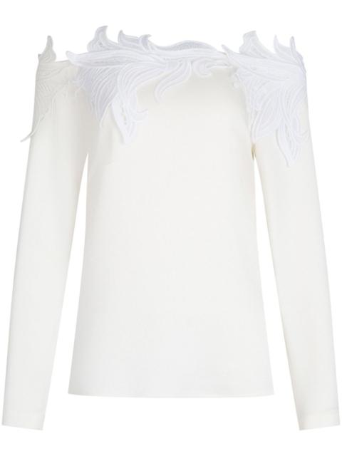 SILVIA TCHERASSI Belinda floral-appliqué blouse