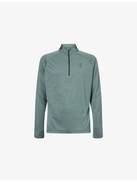 On Climate Logo-Print Stretch-Woven Top