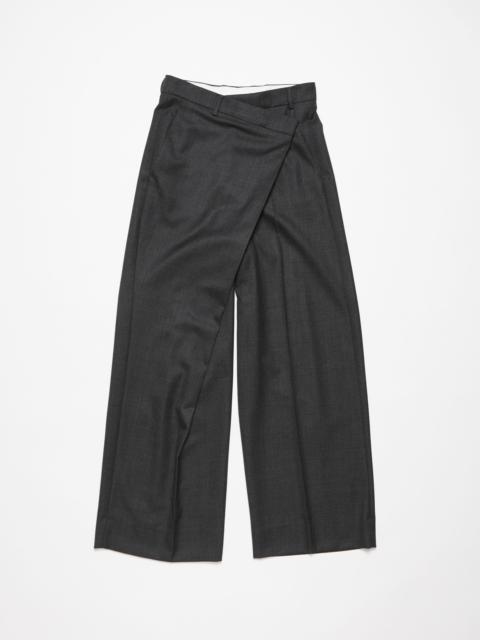 Tailored wrap trousers - Grey