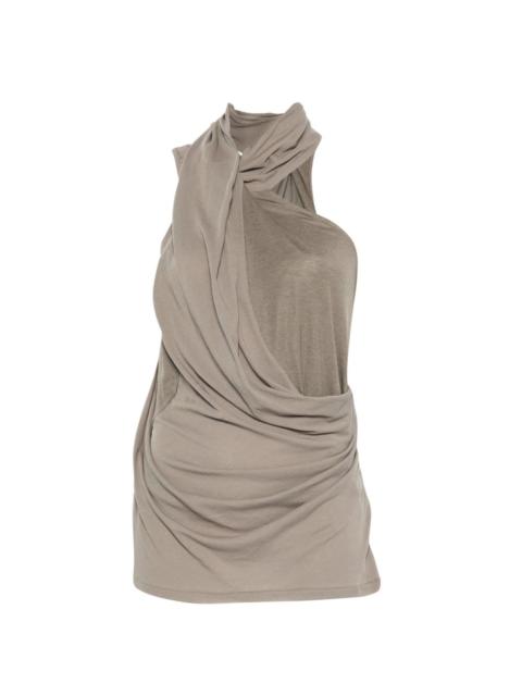 entire studios sleeveless draped-design top