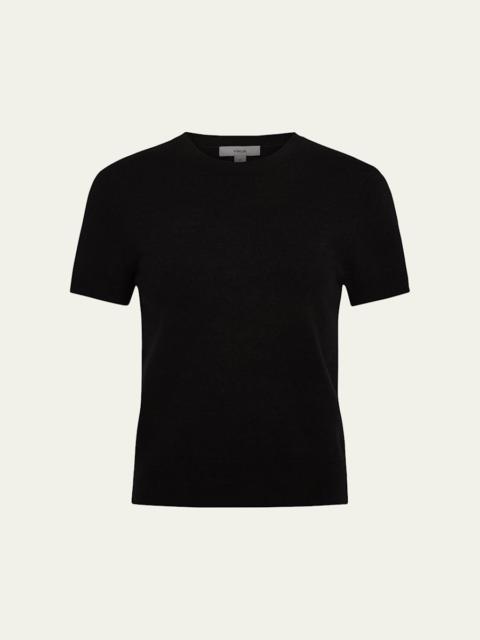 Vince Short-Sleeve Cashmere-Blend Tee