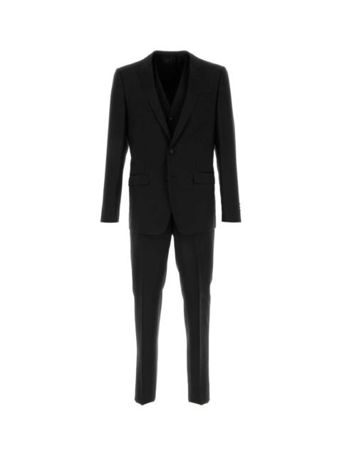 Dolce & Gabbana Dolce & Gabbana Virgin Wool Pant Suit — Black