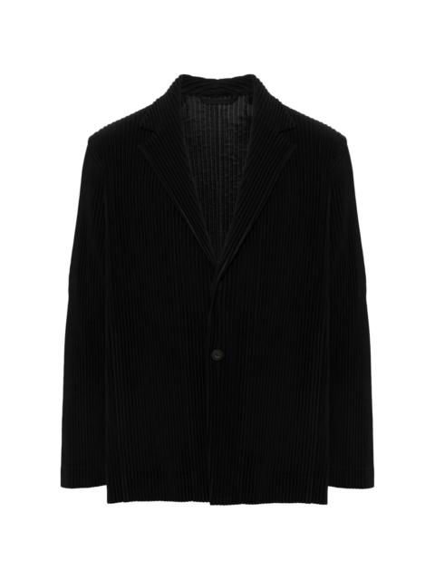 plissé blazer