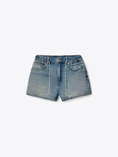 Alexander Wang crystal hotfix drawcord short