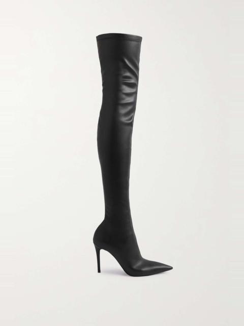 + NET SUSTAIN Iconic faux leather thigh boots