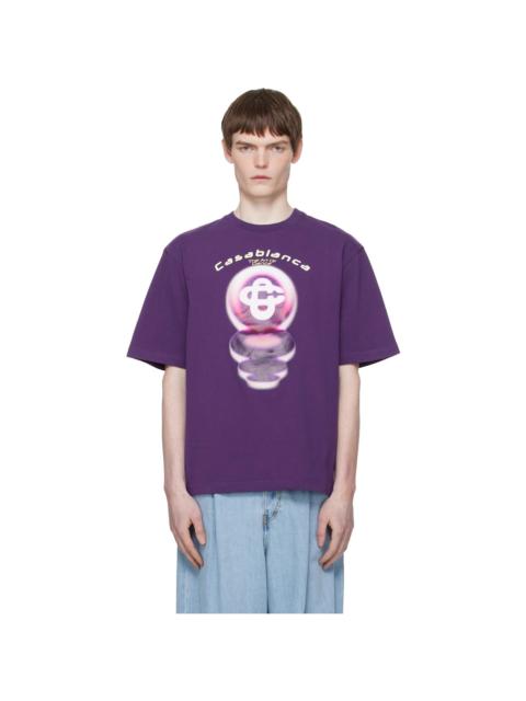 CASABLANCA Purple 'The Art Of Dance' Oversized T-shirt