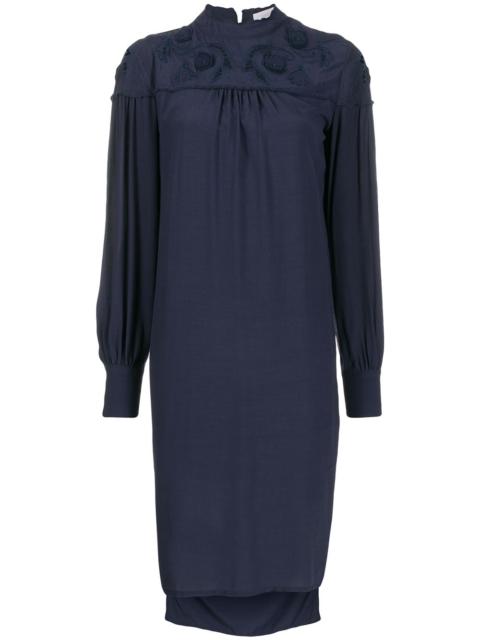 See by Chloé floral embroidered shift dress