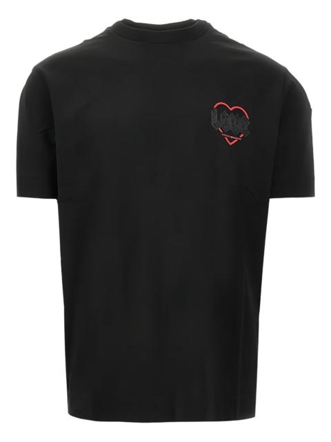 Valentine's Day heart-motif T-shirt