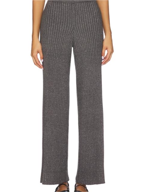 Barefoot Dreams CozyChic Ultra Lite Lurex Rib Wide Leg Pant