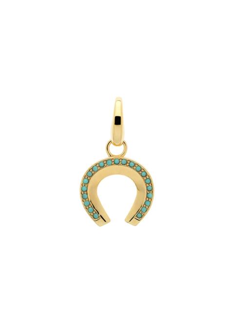 MELISSA ODABASH TURQUOISE HORSESHOE CHARM