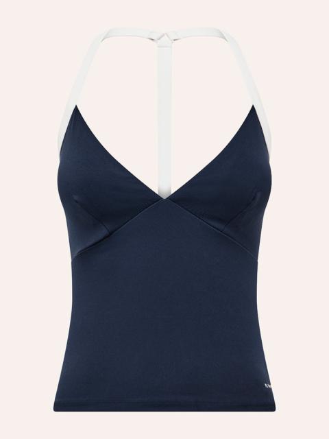 P.E NATION SIREN TANK IN DARK NAVY & WHITE