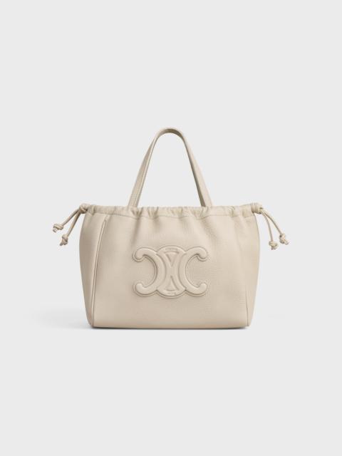 CELINE SMALL CABAS DRAWSTRING CUIR TRIOMPHE in Grained calfskin