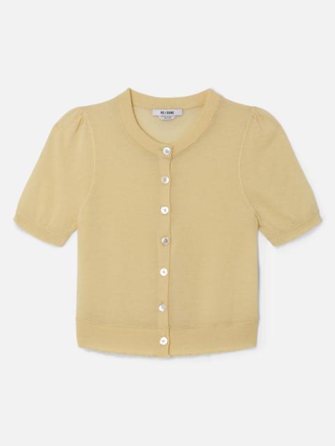 RE/DONE The Drift Cashmere Cardigan - Shortbread