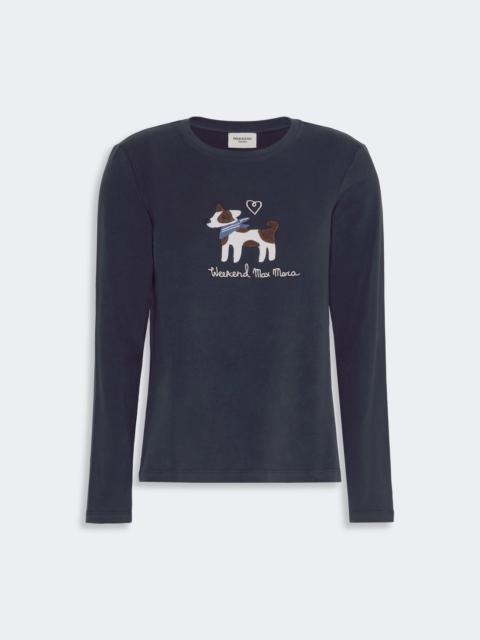 WEEKEND Max Mara CESTINO Long-sleeved jersey T-shirt - NAVY