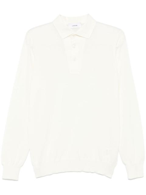 LARDINI mélange polo shirt
