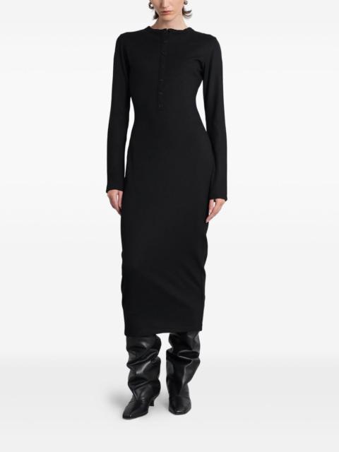 entire studios long-sleeve fitted midi dress
