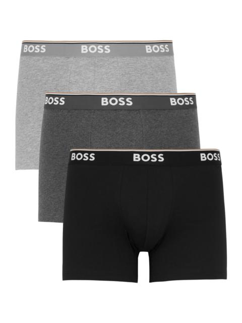 BOSS Stretch-cotton boxer briefs - set of three