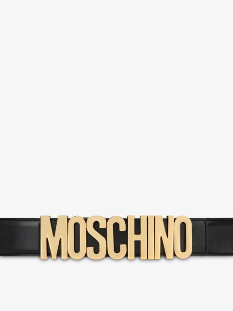 Moschino BELT IN LEATHER WITH LOGO