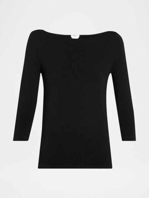 Wolford Cordoba Boatneck Stretch Cotton Top