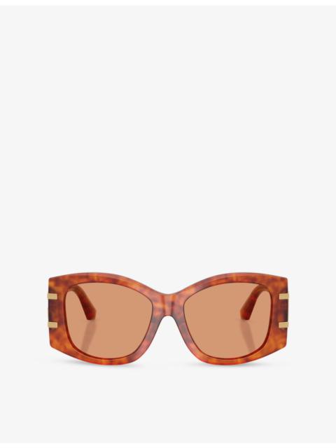 Dolce & Gabbana DG4501 Butterfly-Frame Acetate Sunglasses