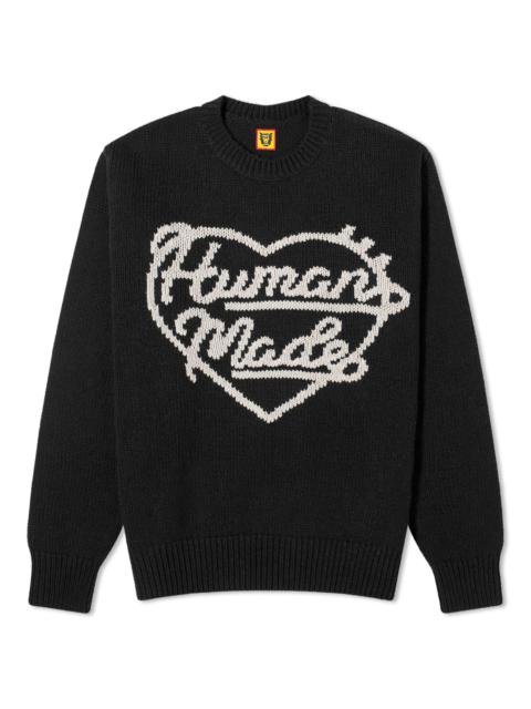 Human Made Knitted Heart Crew Neck Jumper