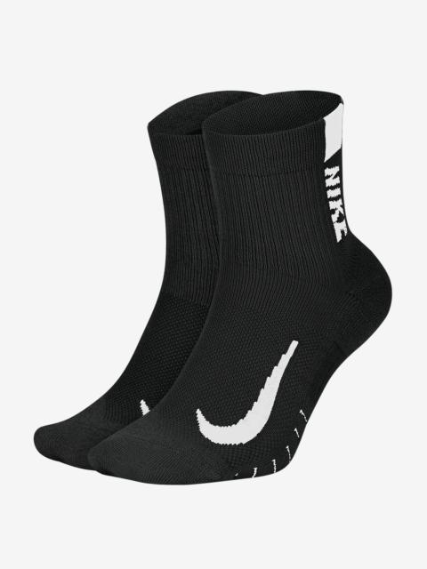 Nike Nike Multiplier Running Ankle Socks (2 Pair)