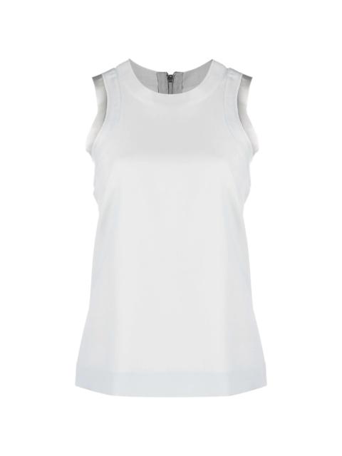 sacai zipped-back round-neck tank top