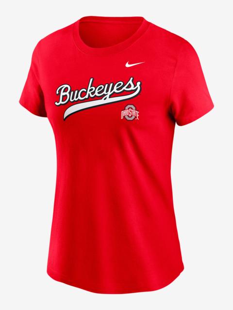 Nike Ohio State Athletic Prep Arch Local Script Women's Nike College T-Shirt