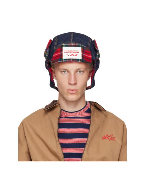 CHARLES JEFFREY LOVERBOY Navy & Red Trapper Hat