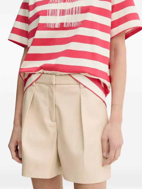 STAND STUDIO Belen belt-loop pleated shorts