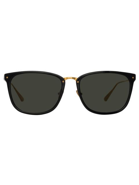 CASSIN D-FRAME SUNGLASSES IN BLACK