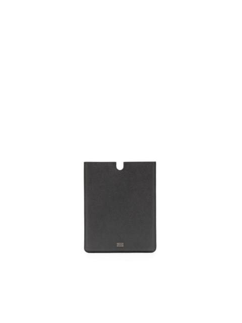 Dolce & Gabbana logo-plaque leather tablet case