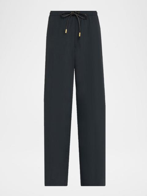 L'AGENCE Valkyrie Snap Water-Repellent Track Pants